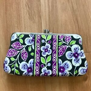 Vera Bradley Purple/Green Clutch